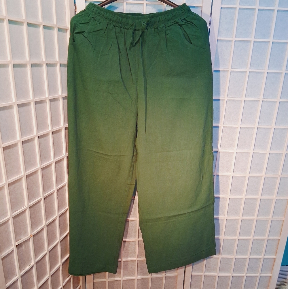 New! Cellabie XL Green  Women's Pants 6727